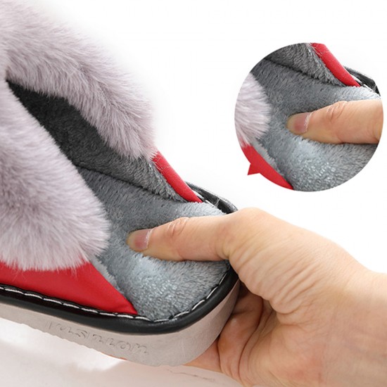 Women Soft Furry Waterproof Slip Resistant Warm Lining Indoor Slippers Women Soft Furry Waterproof Slip Resistant Warm Lining Indoor Slippers