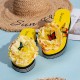 Women Flowers Butterfly Decor Clip Toe Beach Platform Slippers Women Flowers Butterfly Decor Clip Toe Beach Platform Slippers